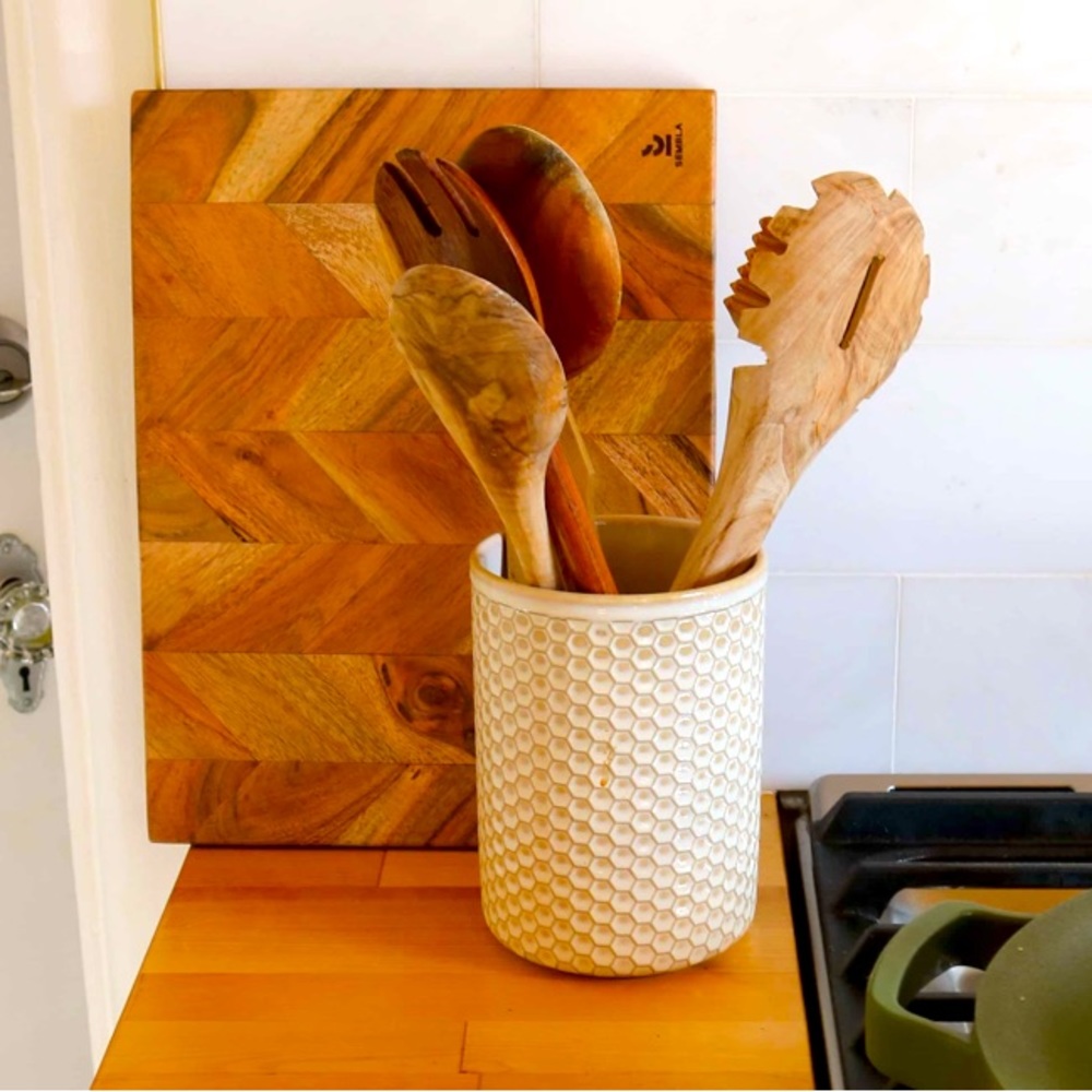 SEMBLA Chevron Chopping Block *NWT*